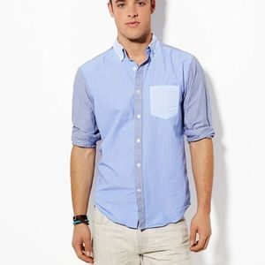 American Eagle Prep Fit Colorblock Shirt